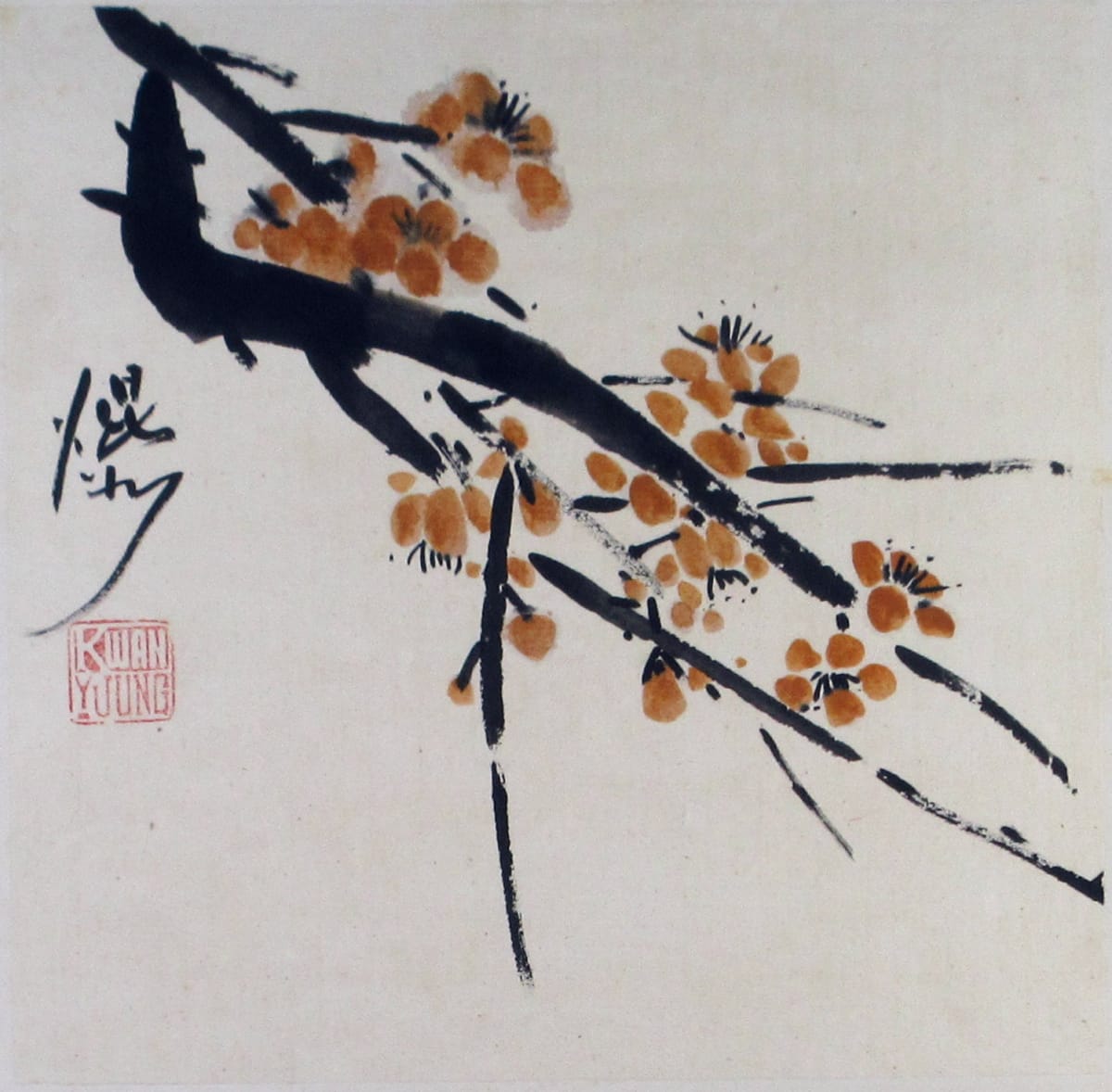 Portfolio Set Chinese Brush Paintings 4/12 by Kwan Y. Jung 