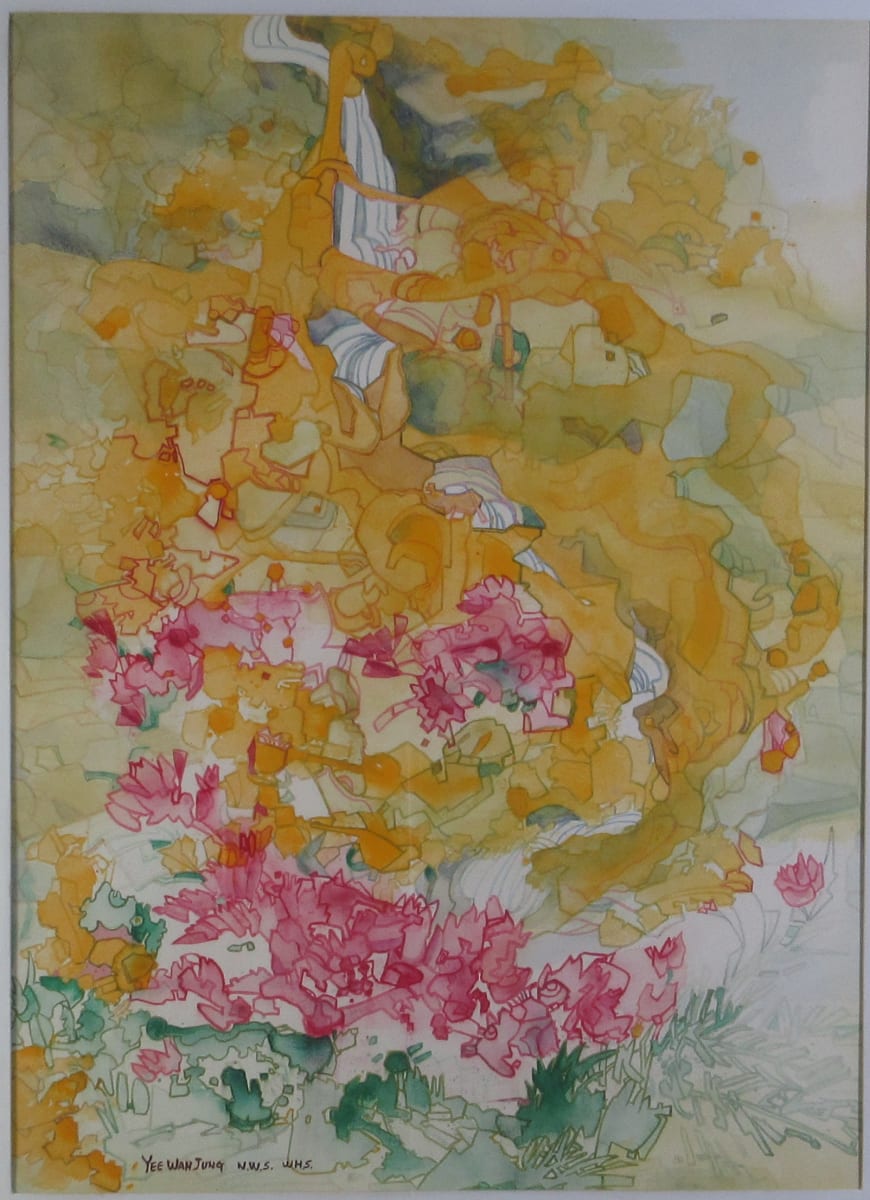 Flowers by the Waterfall by Yee Wah Jung, Image 1.