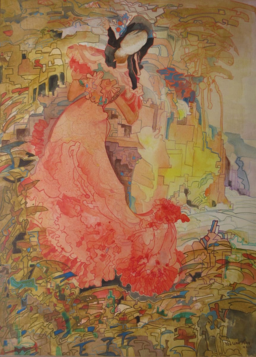 Girl by the Teeming Shore by Yee Wah Jung, Image 1.