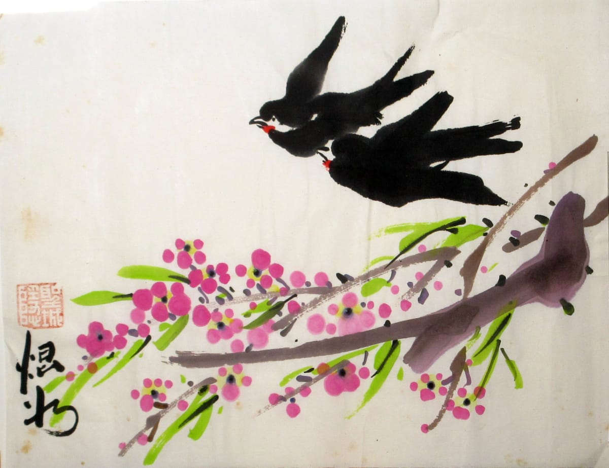 Flying Swallows by Kwan Y. Jung 