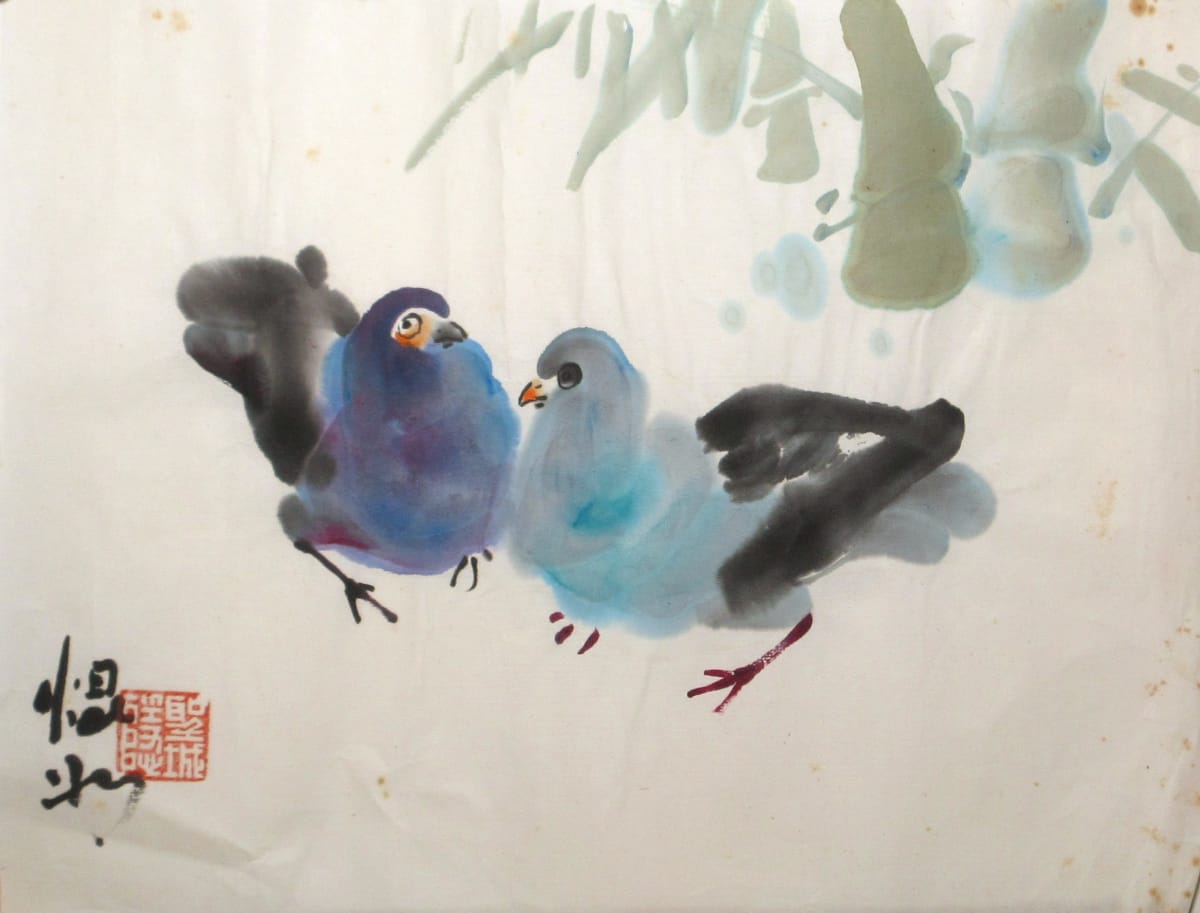 Two Pigeons by Kwan Y. Jung 