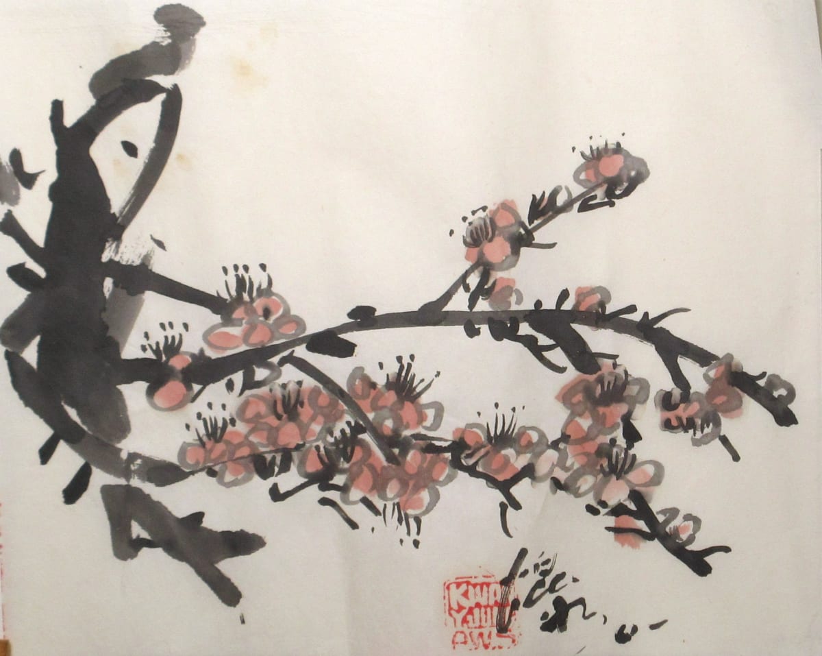 Plum Tree Blossums by Kwan Y. Jung 