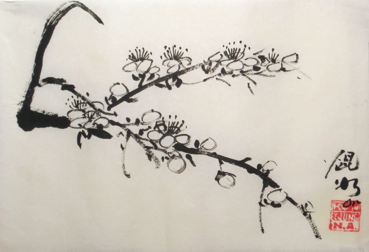 Plum Tree Blossoms by Kwan Y. Jung 