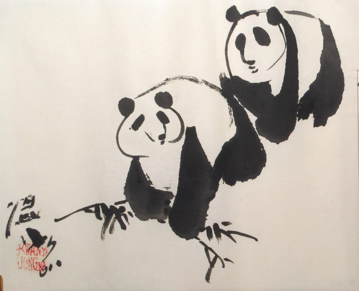 Two Pandas by Kwan Y. Jung 