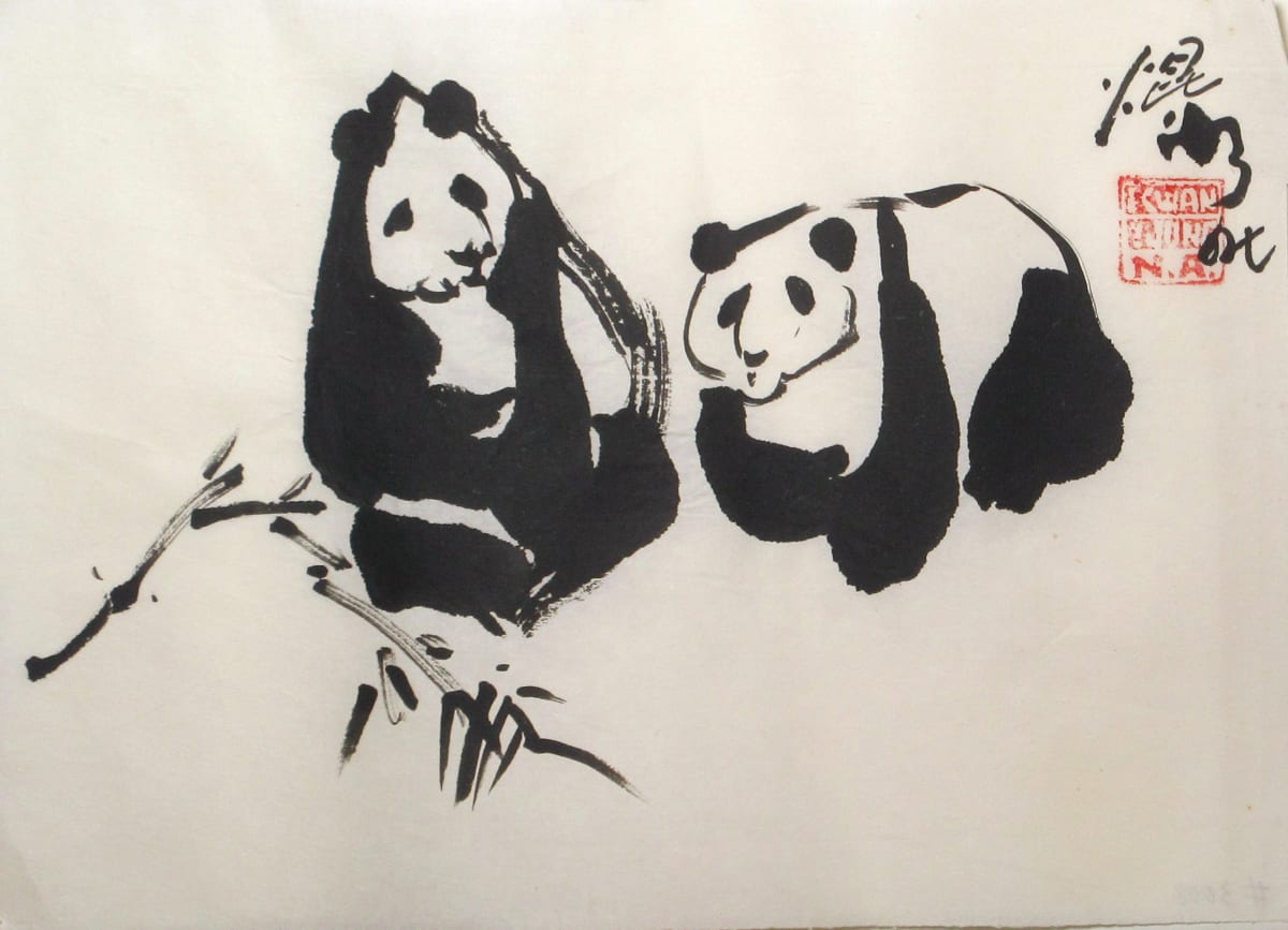 Two Pandas by Kwan Y. Jung 