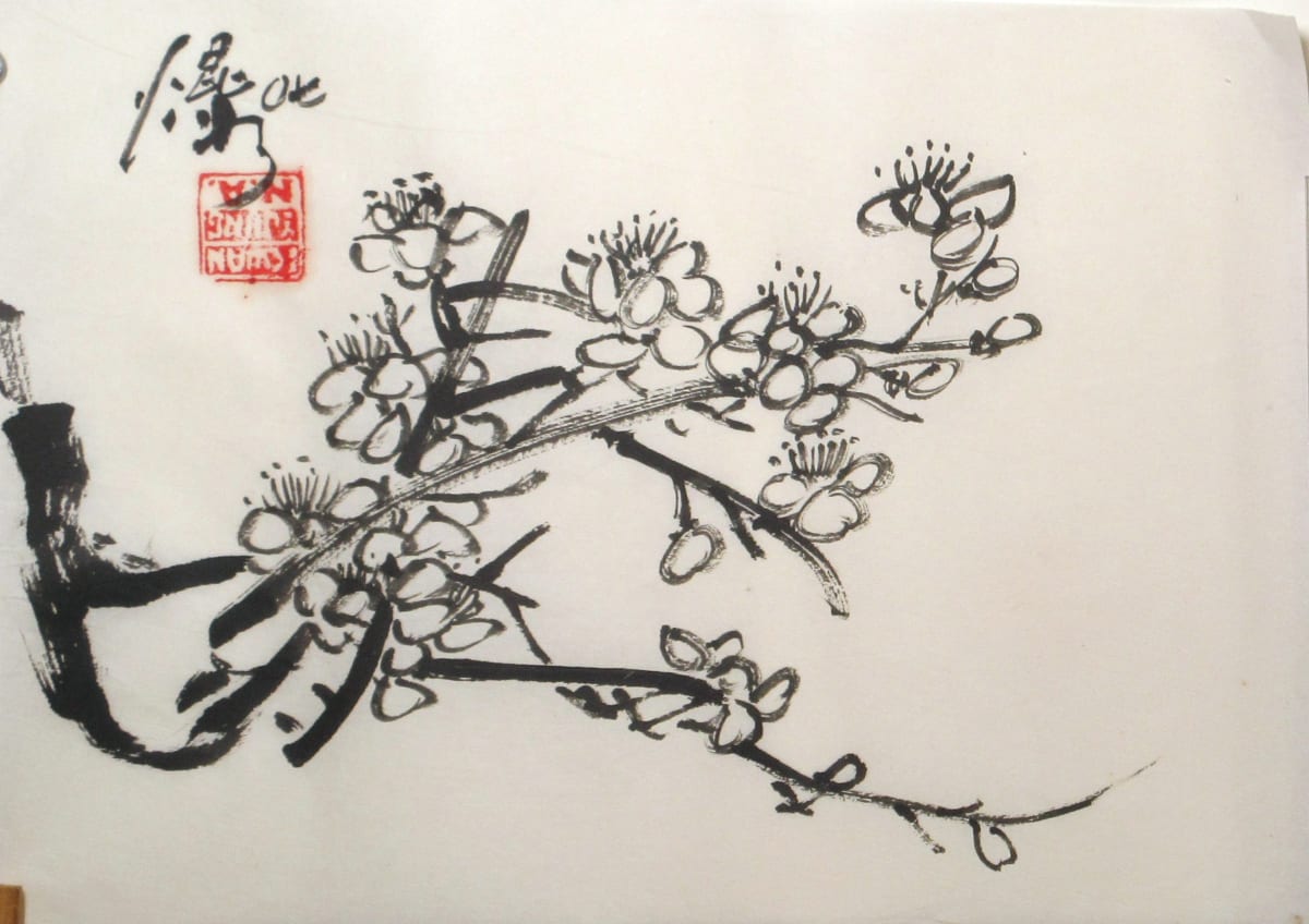 Plum Tree Blossoms by Kwan Y. Jung 