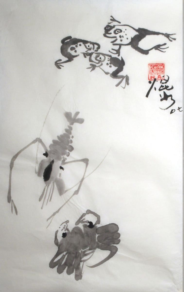 Frogs, Prawn and Crab by Kwan Y. Jung, Image 1.