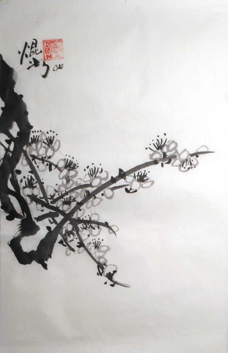 Plum Tree Blossoms by Kwan Y. Jung 