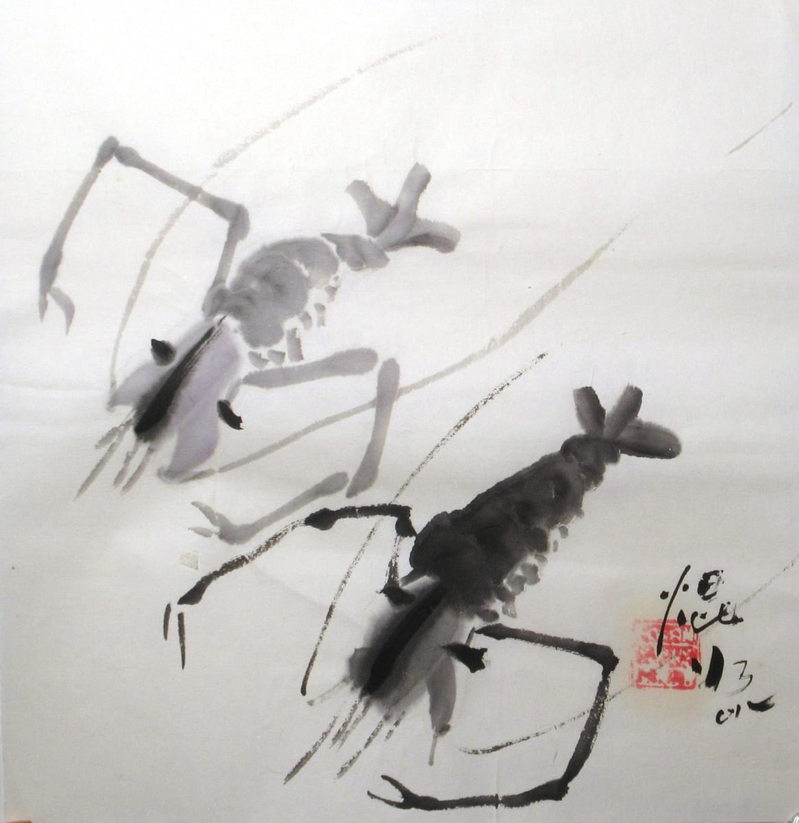 Two Prawn by Kwan Y. Jung, Image 1.