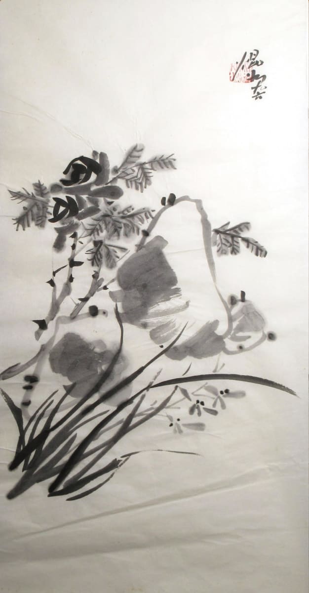 Rose, Rocks and Iris by Kwan Y. Jung, Image 1.