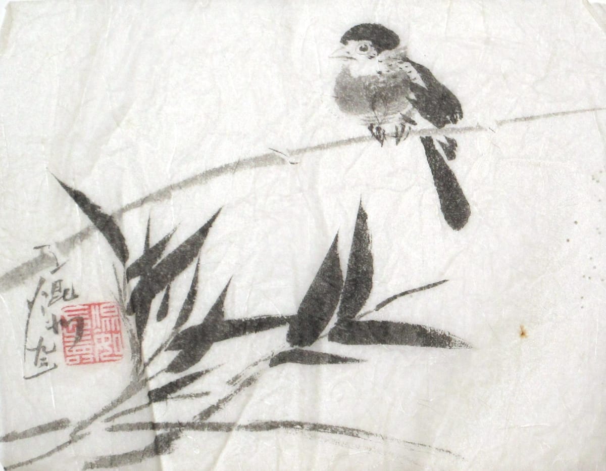 Bird and Bamboo by Kwan Y. Jung 