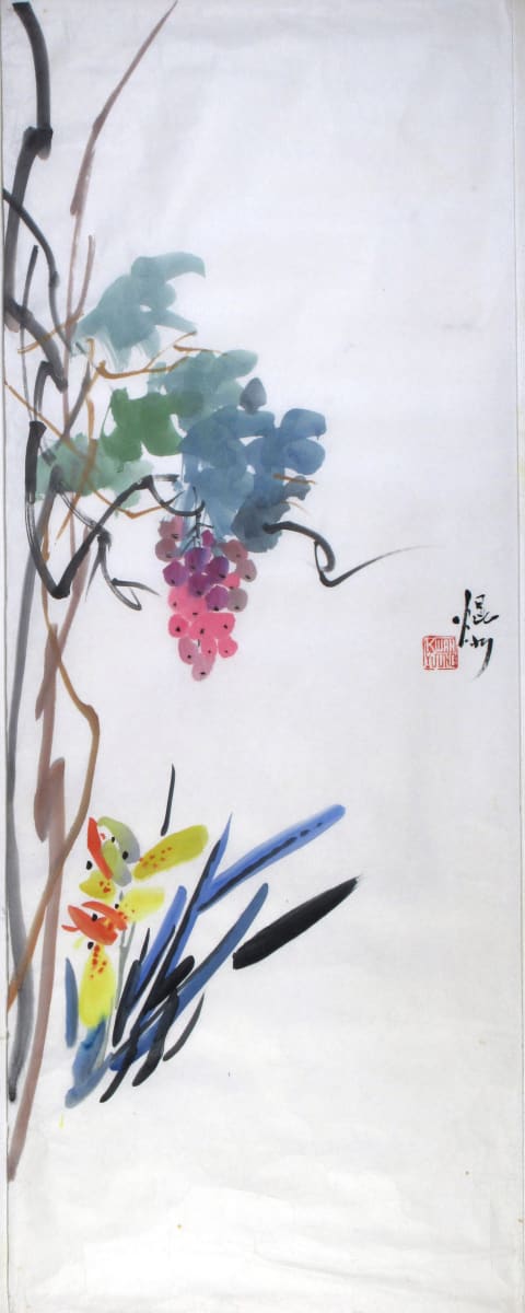 Grapes and Orchids by Kwan Y. Jung, Image 2.