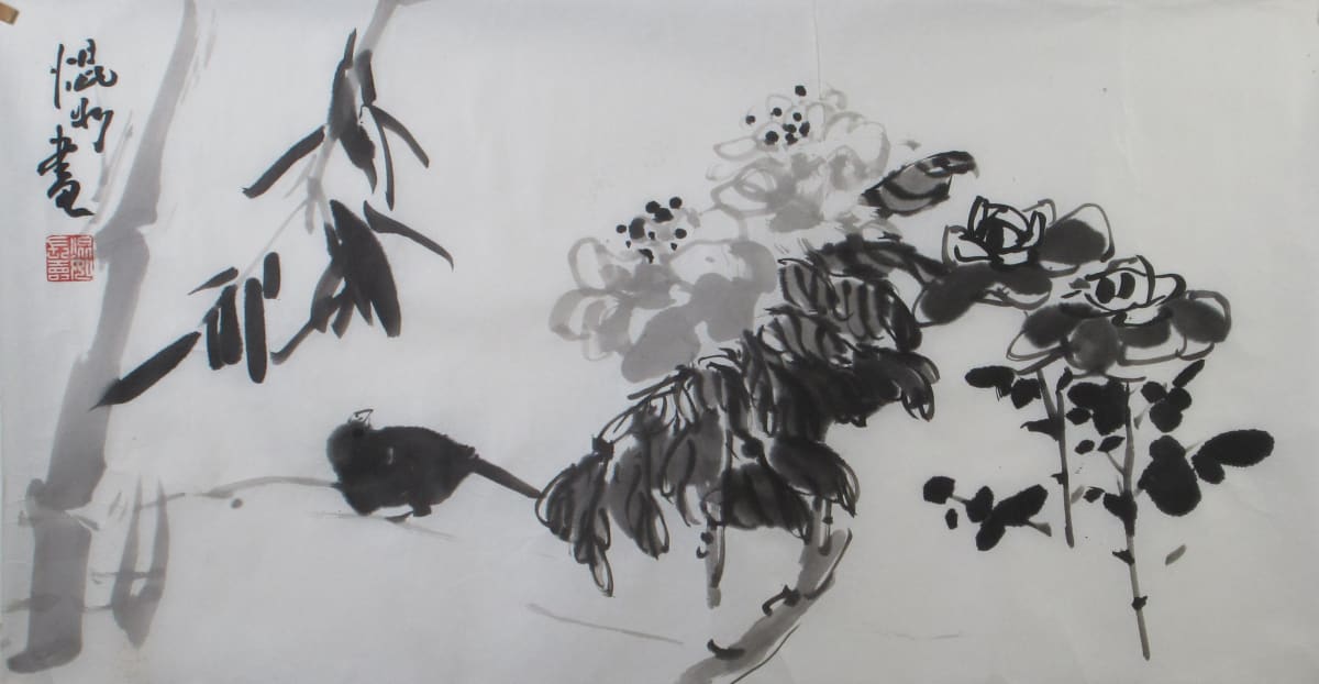 Bird and Flowers by Kwan Y. Jung, Image 1.