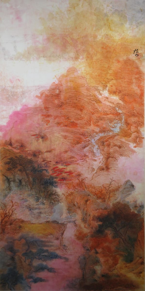Mountains in a Fire Autumn by Kwan Y. Jung, Image 1.