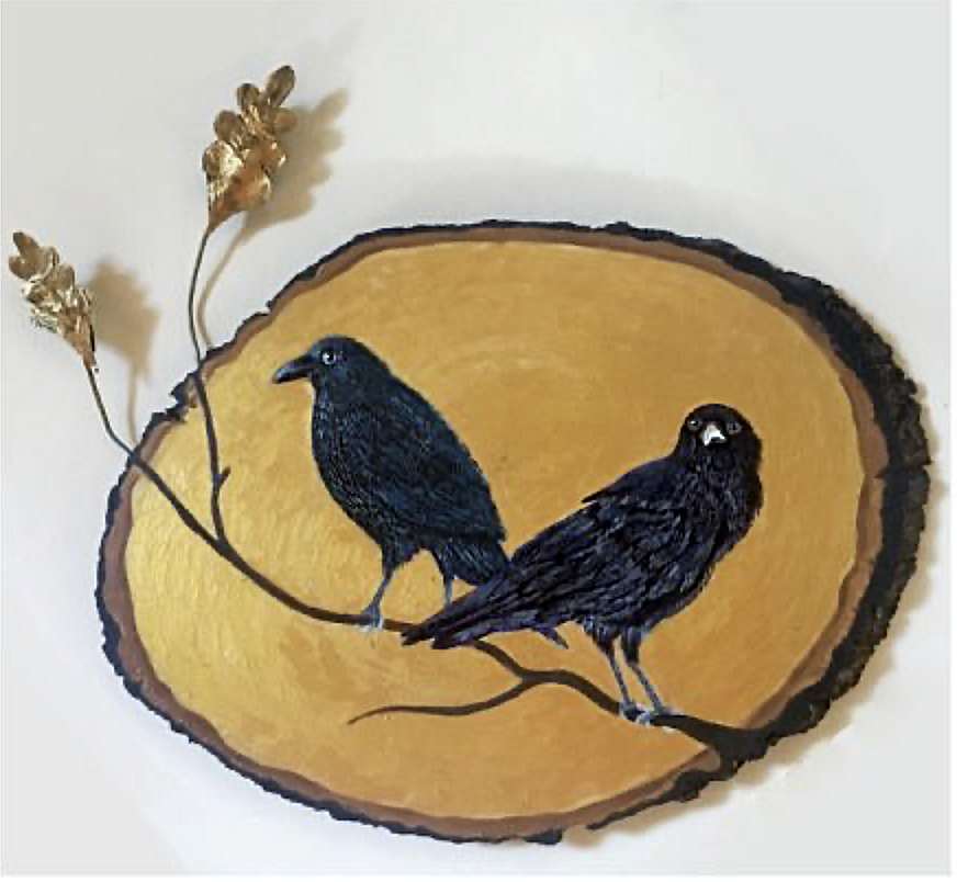 2 Black Birds by Sarah Stone  Image: 2 Black Birds