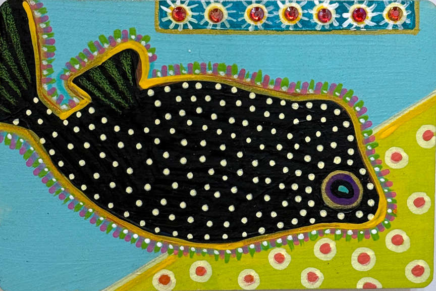 Black Puffer by Sarah Stone  Image: Black Puffer