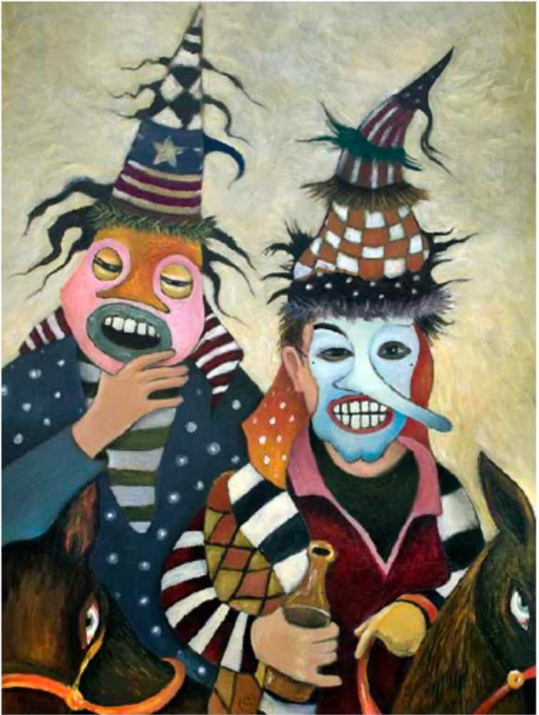 Masked Riders by Sarah Stone, Image 1.