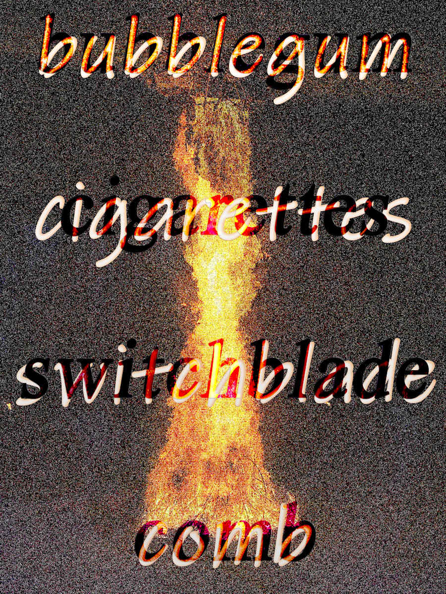 Bubblegum Cigarettes Switchblade Comb by Chris Horner, Image 15.