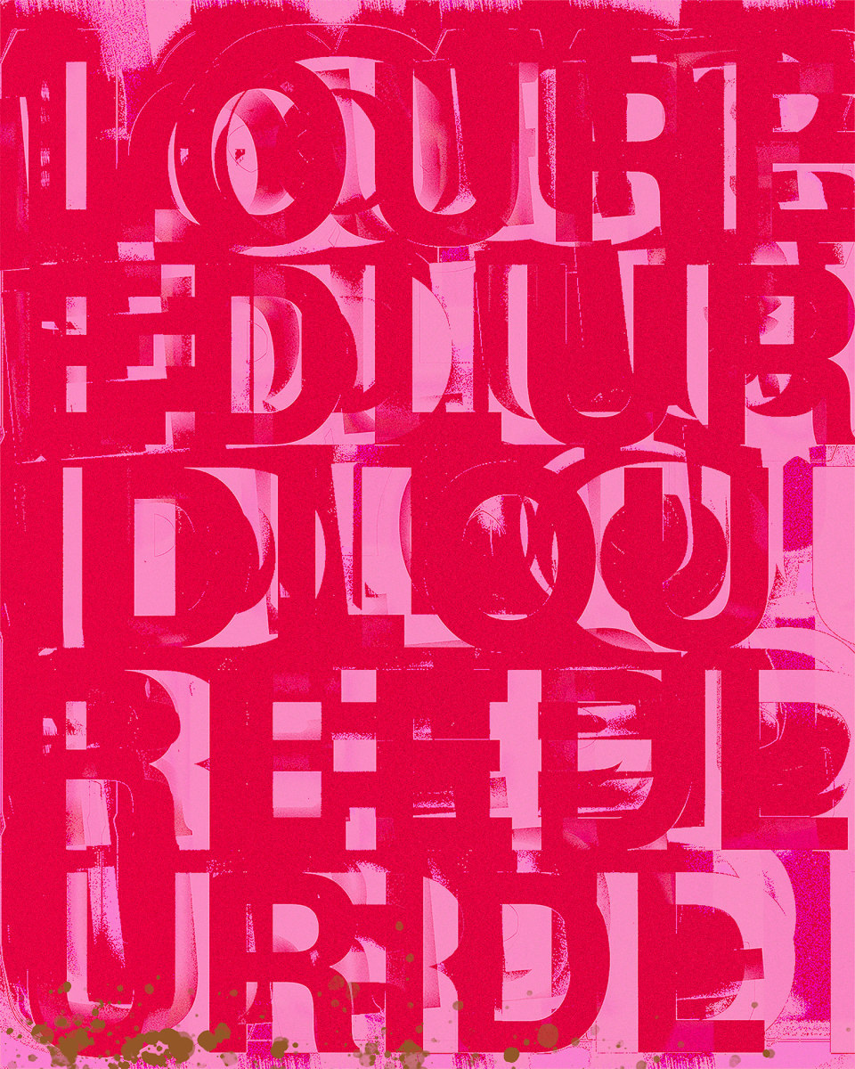 CAN'T REED (pinkandred / overspray) by Chris Horner 