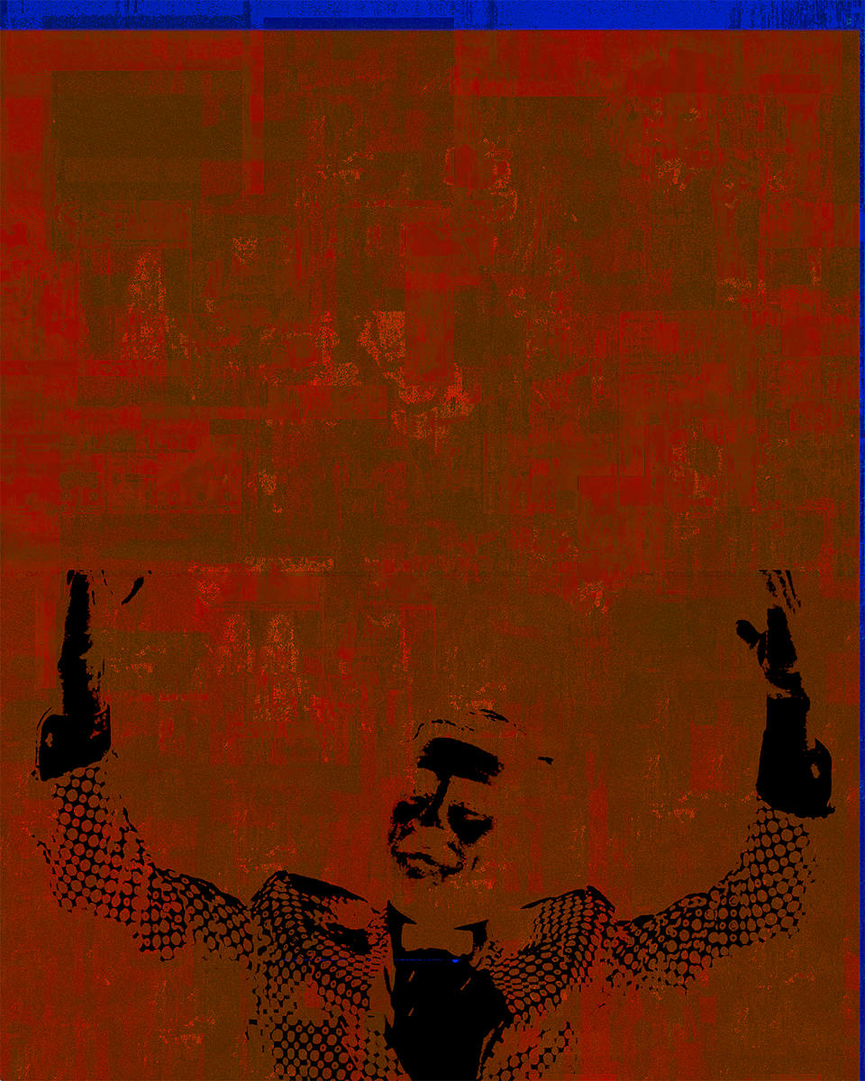 Comedy (red) by Chris Horner, Image 1.