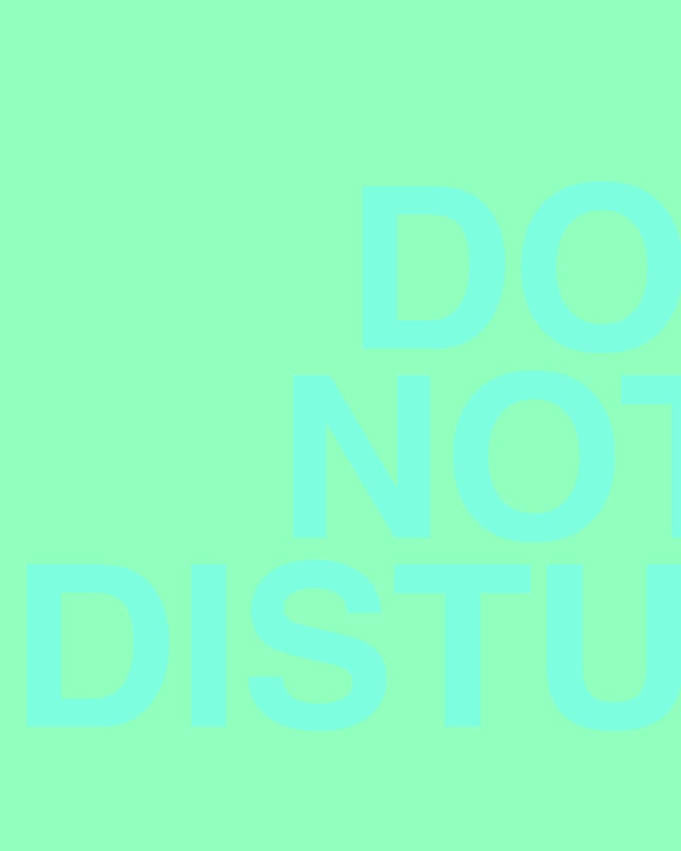DO NOT DISTURB by Chris Horner 