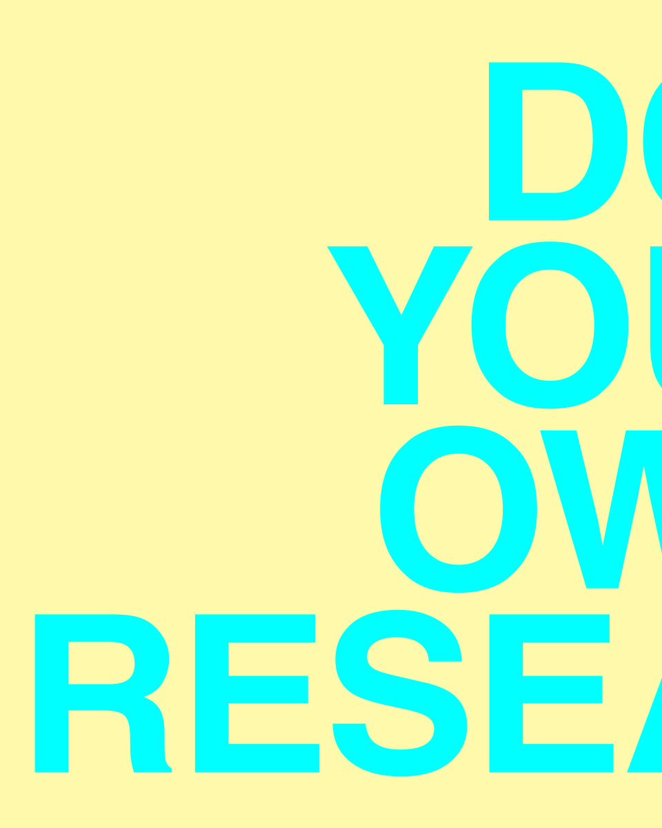 DO YOUR OWN RESEARCH by Chris Horner 