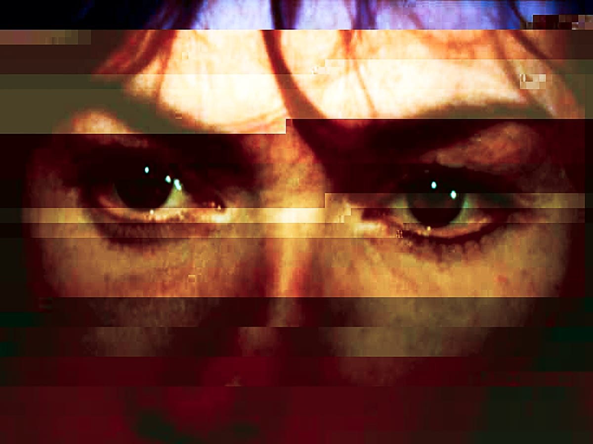 Untitled Film Still #2 (Glitch Eyes) by Chris Horner 