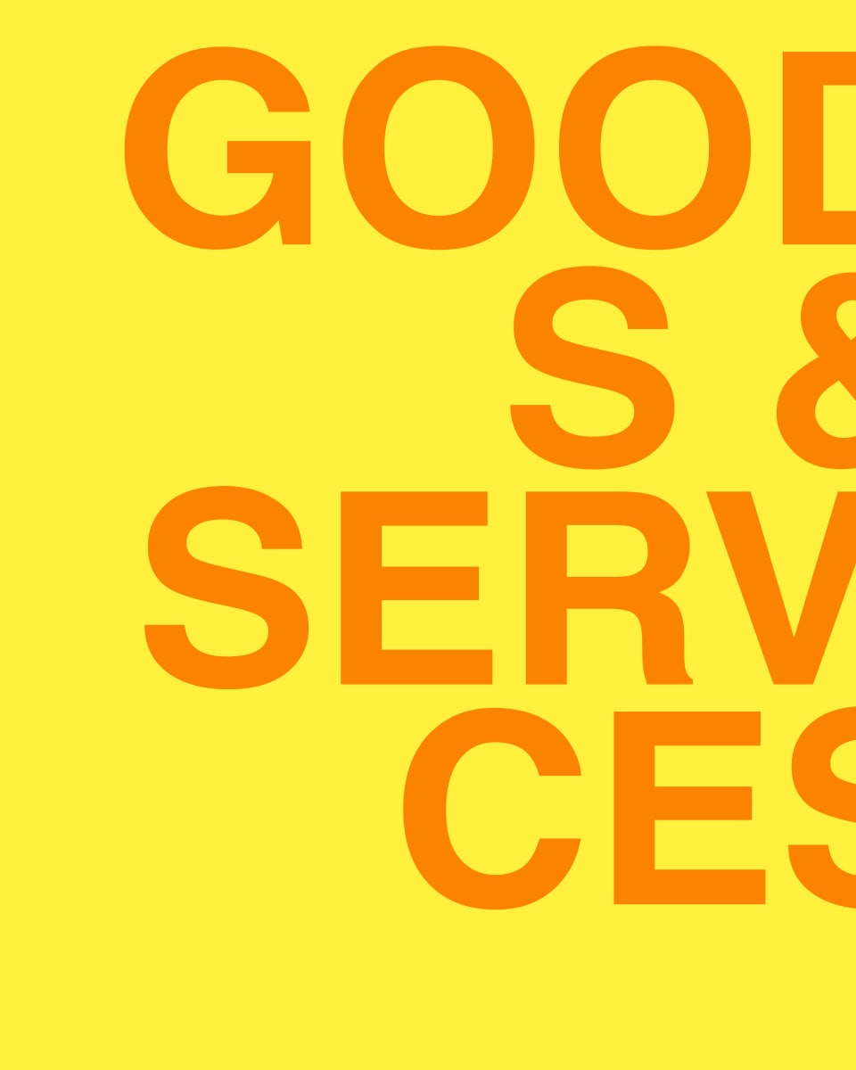 GOODS & SERVICES by Chris Horner 