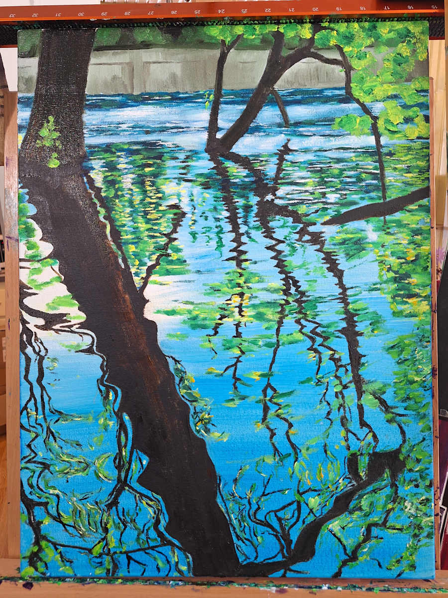 Fall Creek Scene by Amy Townsend 