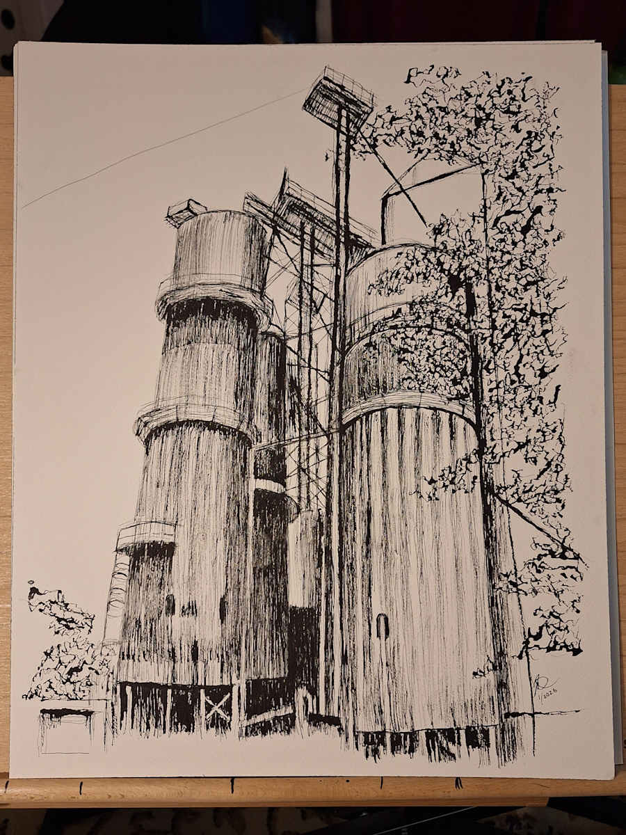 Grain Elevators by Amy Townsend, Image 1.