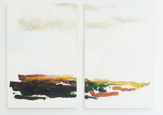 Between Here and There diptych 