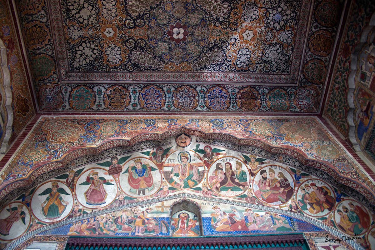 Indra Sabha Mural-1 Ram Rai Darbar Sahib, Dehradun by Sanjay Marathe  Image: A vibrant mural in the Guru Ram Rai Darbar Sahib in Dehradun, Uttarakhand, India. It showcases exquisite artistry, depicting scenes from mythology, history, and spiritual traditions. These centuries-old paintings, rich in detail and color, adorn the walls of this revered Sikh shrine, offering a glimpse into its cultural and artistic heritage.