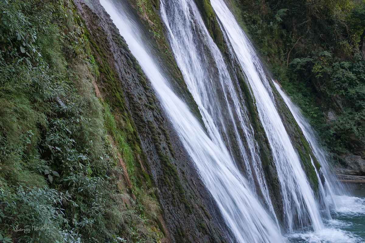 Kempty Falls-4, Garhwal (2005) by Sanjay Marathe  Image: The cascading water at Kempty falls in Tehri Garhwal in Uttarakhand, India.