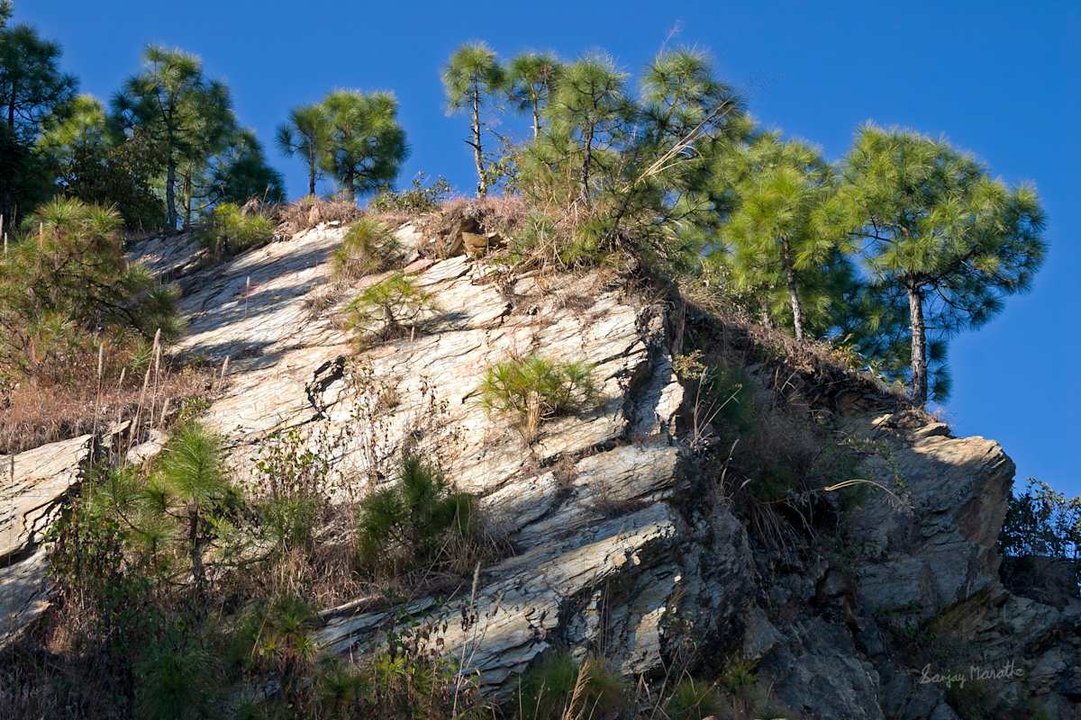Rock Landscape, Tehri Garhwal (2005) by Sanjay Marathe  Image: A shale rock landscape in Garhwal, Uttarakhand, India.