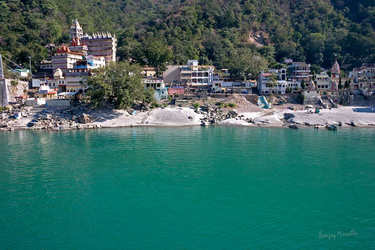 Ganges-1, Rishikesh (2005) by Sanjay Marathe  Image: The emerald green water of river Ganges in Rishikesh, Uttarakhand, India.