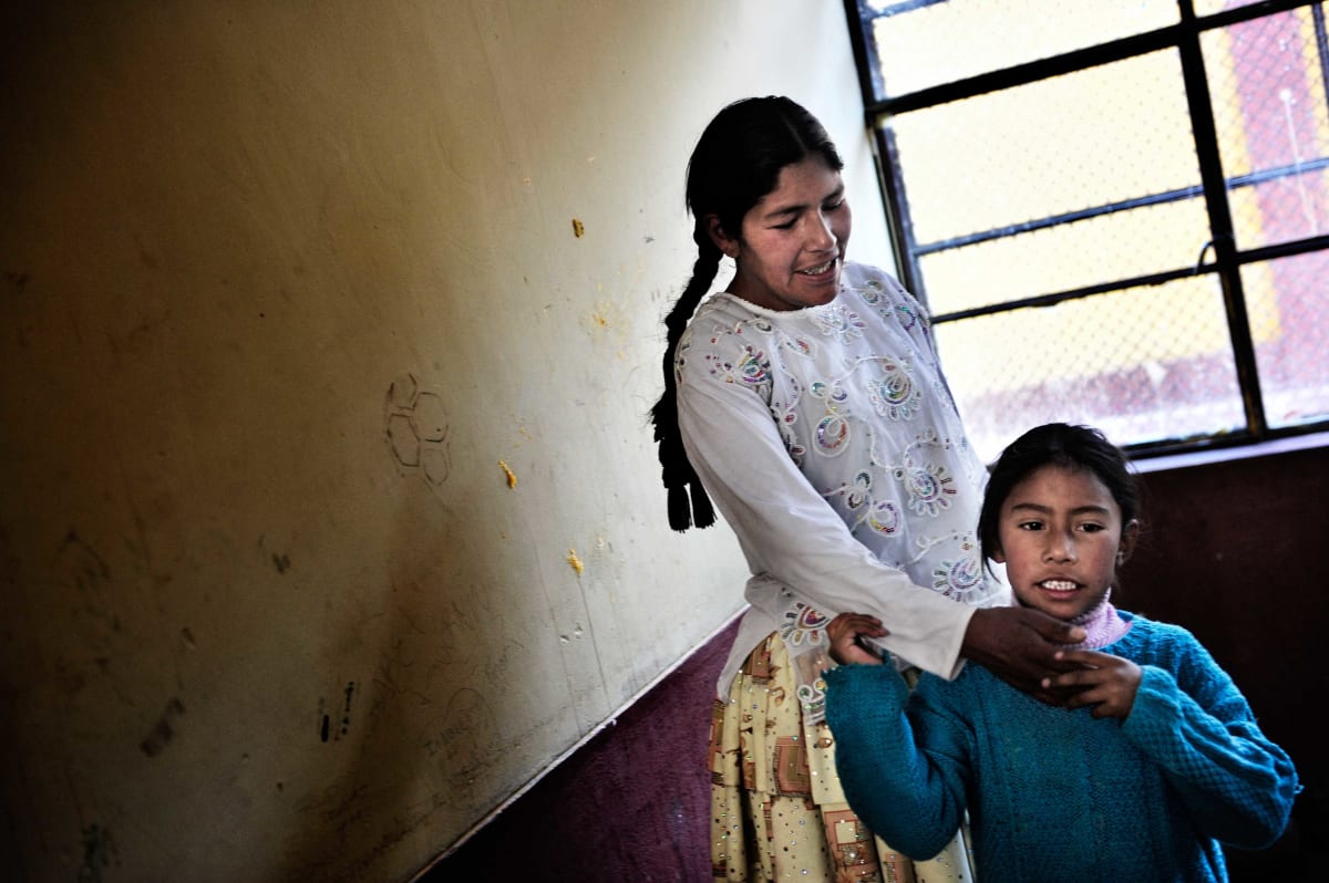 Untitled  Image: Dina with her daughter.