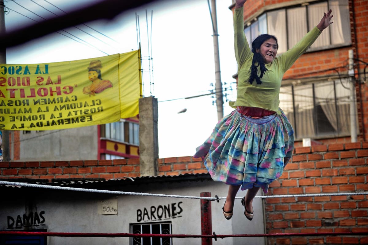 Untitled (Julia Jumping)  Image: Julia whilst throwing herself in one of her classic acrobatics.