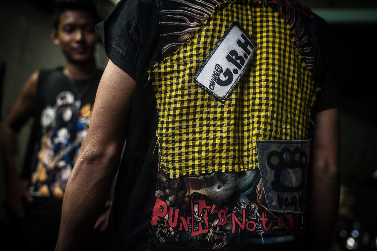Untitled (G.B.H.)  Image: Patchworked shirt worn by a band member in Burma.