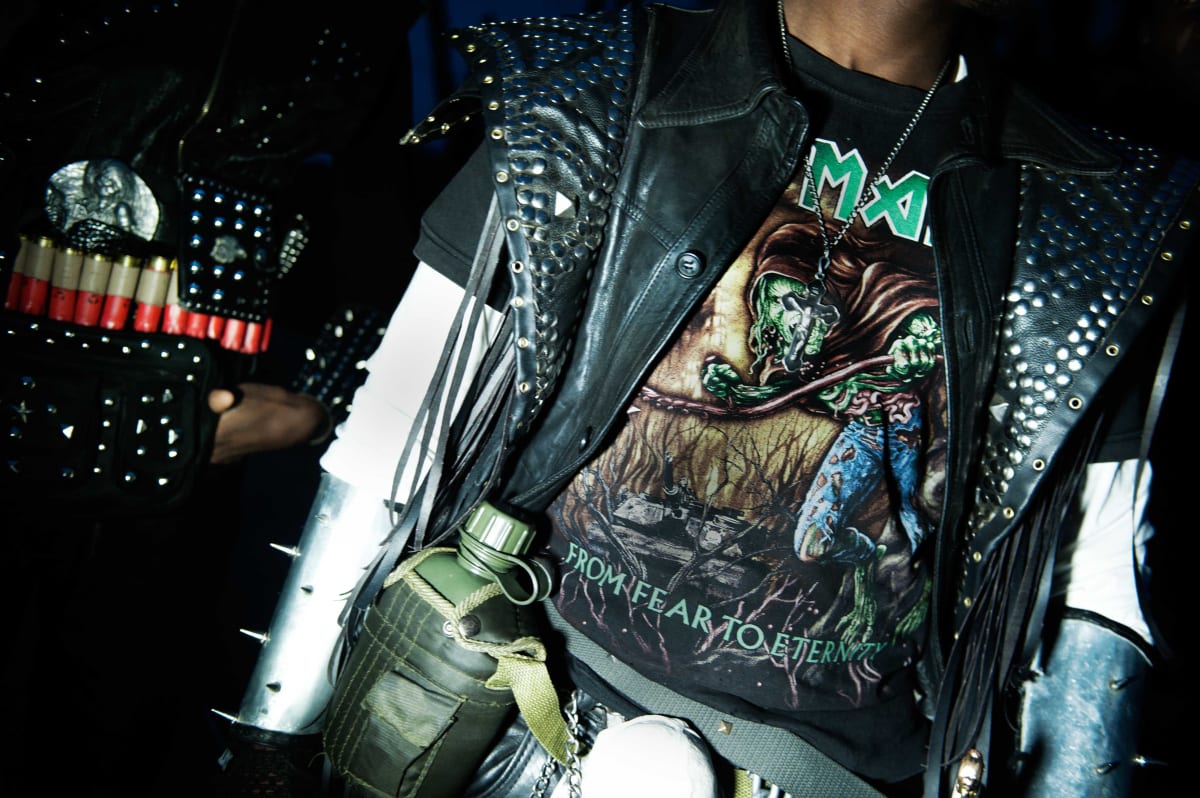 Untitled (From Fear to Eternity)  Image: A metalhead wearing an Iron Maiden shirt 'From Fear to Eternity'.