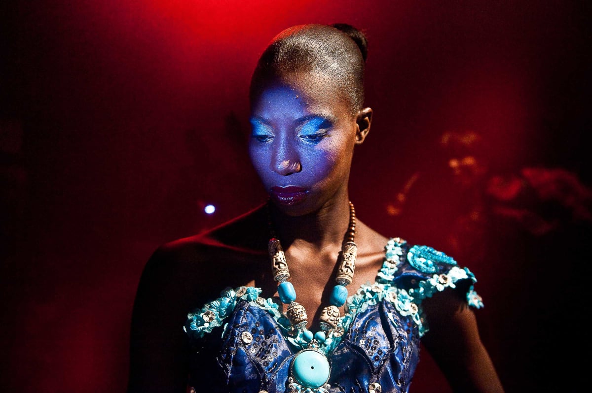 Untitled (Fatoufine Niang)  Image: Model Fatoufine Niang, at the backstage before going to catwalk Dakar Fashion Week.