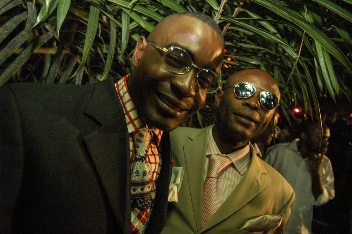 Untitled  Image: Two Sapeurs at Main Bleu club. Brazzaville, Congo (2007)