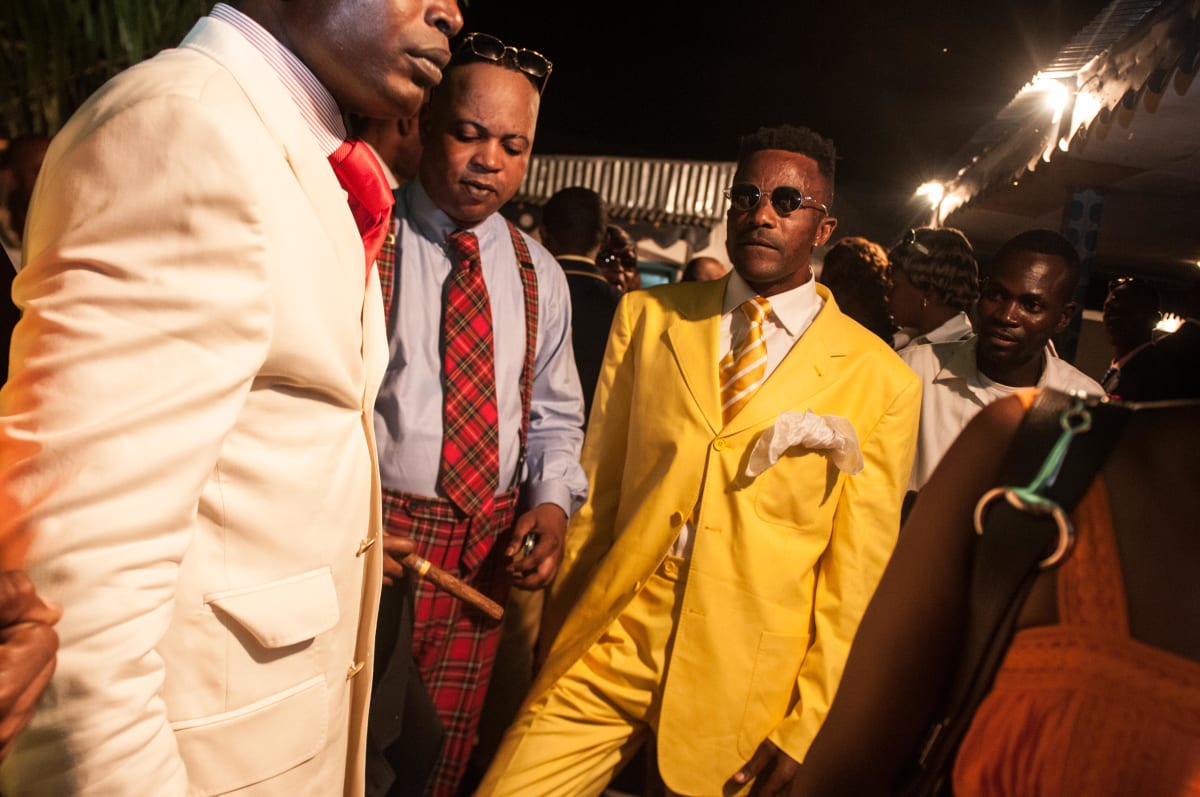 Untitled  Image: Group of Sapeurs at the night club Main Bleu. Brazzaville, Congo (2008)