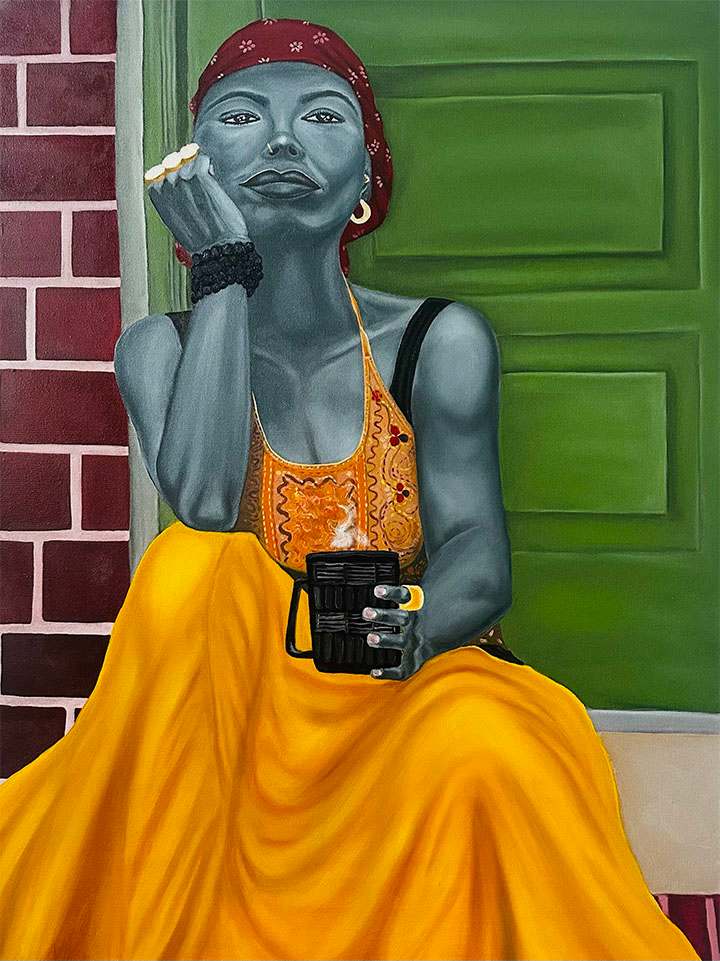 “Stoop Mama (In Your Darkness and In Your Light, Invite All Parts of Yourself Each Day)” by Yewande Kotun Davis, Image 2.