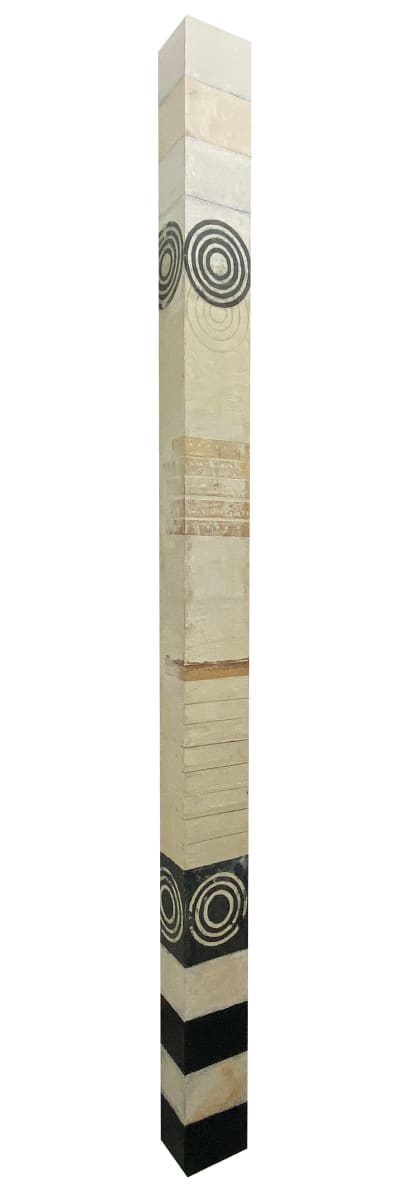 Wall Column Black and White Target by Graceann Warn, Image 1.