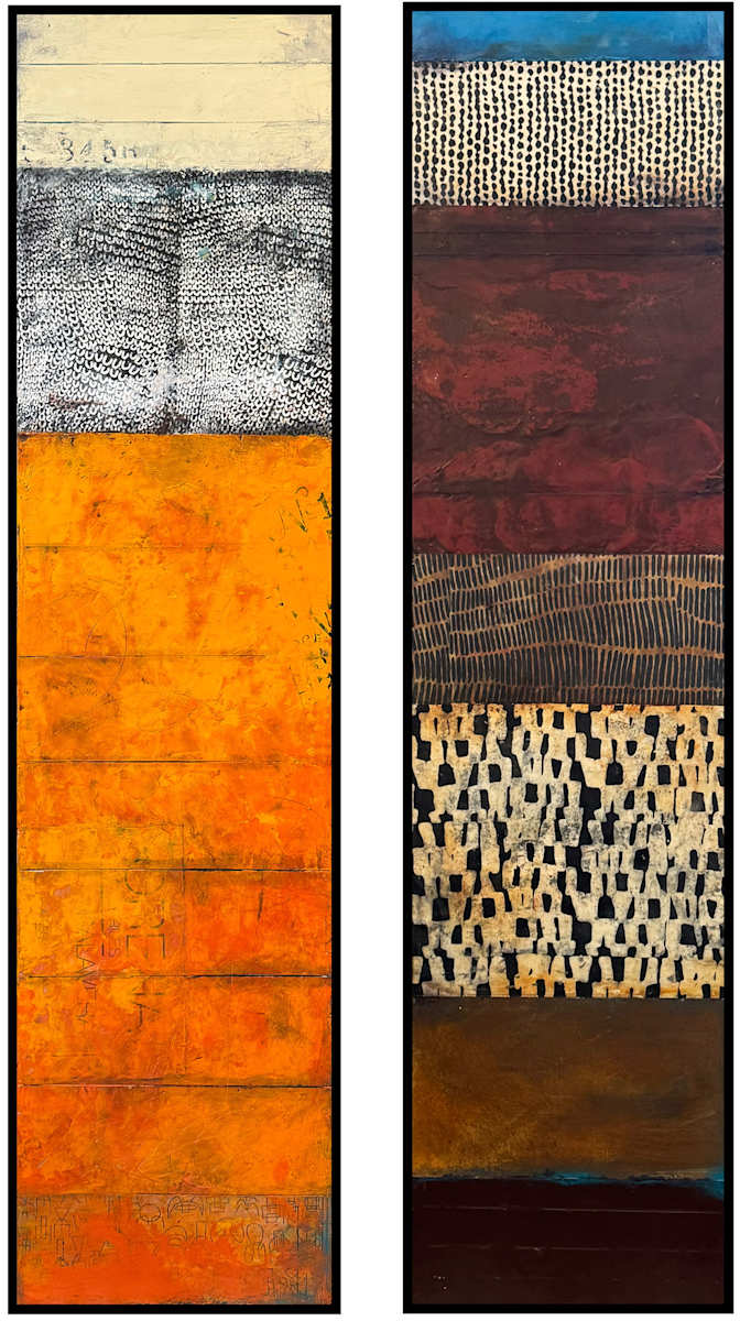 Orange Totem and African Totem by Graceann Warn, Image 9.