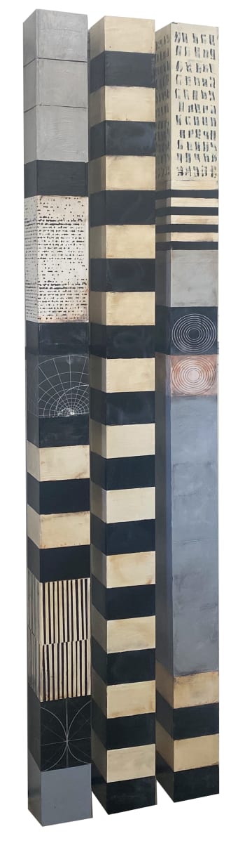 Three 4" x 4" Wall Columns, Image 1.