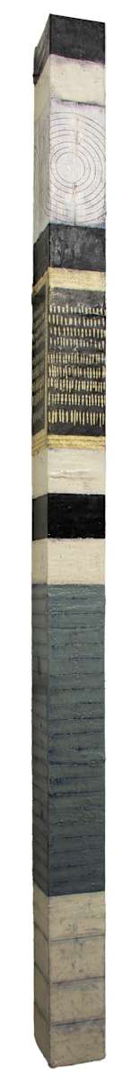 Wall Column-Black, white and grey, Image 3.