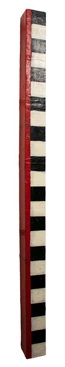 Wall Column-Black, white and red, Image 1.