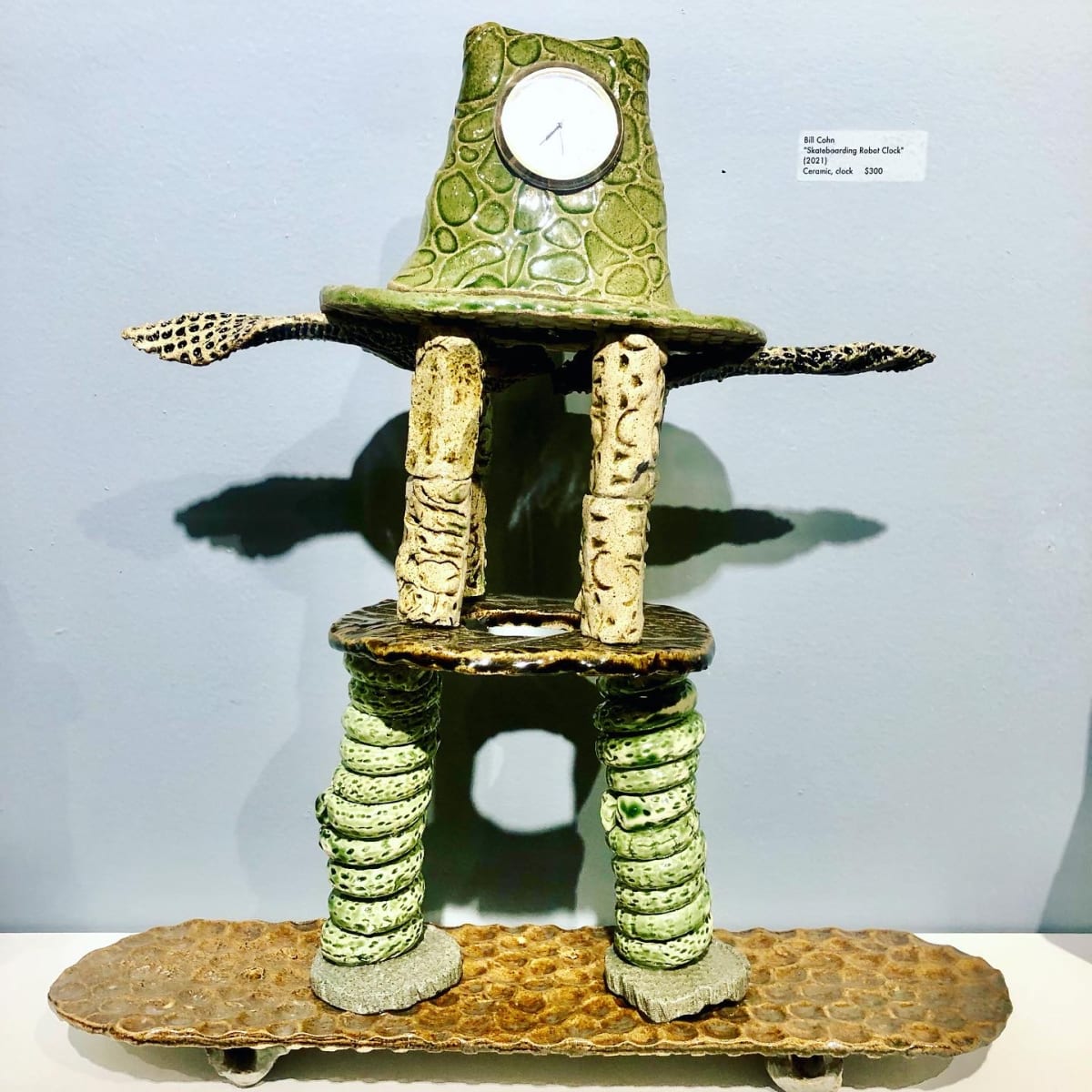 Robot Skateboard Clock by Bill Cohn 
