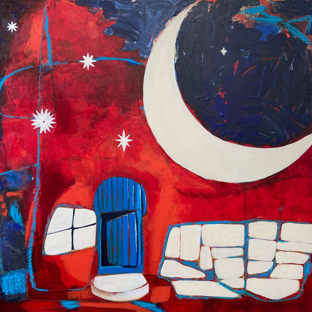 Repose Moon by Bernadette Youngquist  Image: Repose Moon 20x20 in.